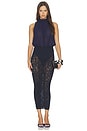 view 6 of 6 Infinite Rose Net Skirt in Black