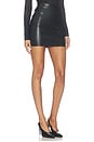 view 2 of 6 Embossed Alligator Mini Skirt in Black