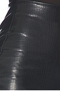 view 7 of 6 Embossed Alligator Mini Skirt in Black