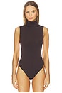 view 2 of 5 Viscose String Bodysuit in Dark Wood