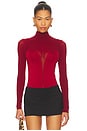 view 1 of 5 Bustier Bodysuit in Crimson
