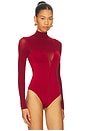 view 3 of 5 Bustier Bodysuit in Crimson