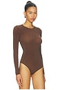 view 3 of 6 Crystal String Bodysuit in Umber & Jet Nut