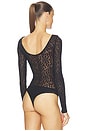 view 4 of 5 Sweet Dots String Bodysuit in Black