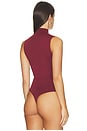 view 5 of 5 Viscose String Bodysuit in Bordeaux