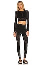 view 4 of 4 x Adidas Sheer Motion Top in Black & Nearly Black