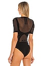 view 4 of 5 x Adidas Sheer Motion Bodysuit in Black & Nearly Black