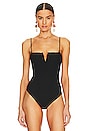 view 2 of 5 BODY SHAPING PLISSEE STRING in Black