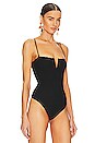 view 3 of 5 BODY SHAPING PLISSEE STRING in Black