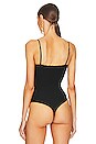view 4 of 5 BODY SHAPING PLISSEE STRING in Black