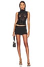 view 4 of 4 Snake Lace Top Sleeveless Top in Black