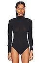 view 2 of 5 Crepe Jersey Bodysuit in Black