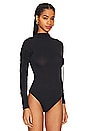 view 3 of 5 Crepe Jersey Bodysuit in Black