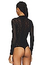 view 4 of 5 W Lace String Bodysuit in Black