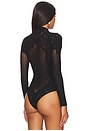 view 4 of 5 Lace Tattoo Bodysuit in Black