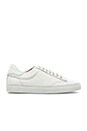 view 1 of 6 Leather Low Top Sneaker in White/White/White in White White White