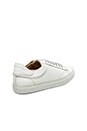 view 4 of 6 Leather Low Top Sneaker in White/White/White in White White White