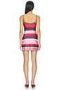 view 4 of 3 Bias Mini Dress in Fuchsia Stripe