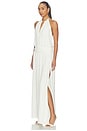 view 4 of 4 VESTIDO LARGO DRAPED BACKLESS in Ivory