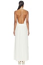 view 5 of 4 VESTIDO LARGO DRAPED BACKLESS in Ivory