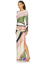 view 4 of 4 Wrap Mesh Maxi Dress in Wave