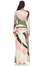 view 5 of 4 Wrap Mesh Maxi Dress in Wave