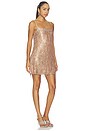view 2 of 4 Shift Mini Dress in Gold Sequin