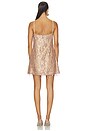 view 4 of 4 Shift Mini Dress in Gold Sequin