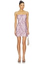 view 1 of 4 Shift Mini Dress in Lavender Sequin