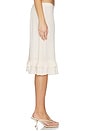 view 3 of 6 Frill Midi Skirt in Ivory