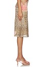 view 3 of 6 Mesh Midi Skirt in Leopard