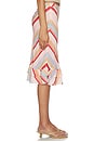 view 3 of 6 Frill Midi Skirt in Blush Stripe