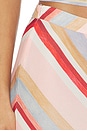 view 6 of 6 Frill Midi Skirt in Blush Stripe
