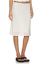 view 2 of 6 Mesh Midi Skirt in Ivory Polka