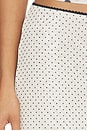 view 6 of 6 Mesh Midi Skirt in Ivory Polka