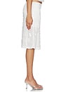view 4 of 6 FALDA MESH MIDI  in White Sequin
