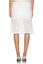 view 5 of 6 FALDA MESH MIDI  in White Sequin