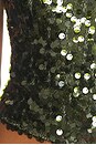 view 6 of 5 Backless Top in Forest Green Sequin