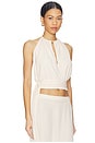 view 2 of 4 Draped Halter Top in Ivory
