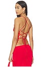 view 4 of 6 Backless Top in Burnt Orange Sequin
