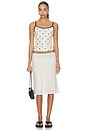 view 4 of 4 Mesh Camisole Top in Ivory Polka