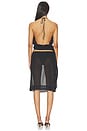view 3 of 3 Draped Halter Top in Black
