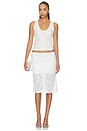 view 5 of 5 Mesh Tank Top in White Sequin
