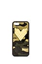 view 1 of 3 Camo Iphone 5/5S Case in Gold Studded Heart in Camo Gold Studded Heart