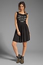 view 2 of 5 Pizza Party Baby Doll Dress in Clean Black