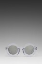 view 1 of 3 Twiggy Deluxe Sunglasses en Crystal/Silver in Crystal & Silver