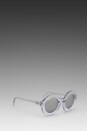 view 2 of 3 Twiggy Deluxe Sunglasses en Crystal/Silver in Crystal & Silver