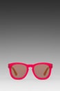 view 1 of 3 Couture Classic Fox Deluxe Sunglasses en Candy Red/Blue Mirror in Candy Red & Blue Mirror