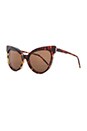 view 2 of 3 LUNETTES DE SOLEIL GRAND DAME in Tokyo Tortoise & Brown Solid