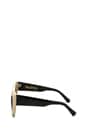 view 3 of 3 The Kitten Sunglasses in Cream/Black/Brown in Cream & Black & Brown